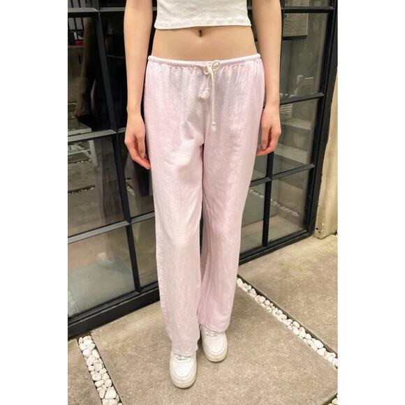 Brandy Melville Pants - NWT Brandy Melville Nanda Striped Pants in Pink One Size